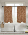 Western Print Curtains Window Curtain 28"x40" (2-Piece) Made in America