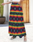 Baha Ranch Colores De Mexico Serape Maxi Prairie Skirt
