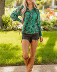 Elouise Shirred Puff Sleeve Blouse