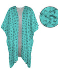 Baha Ranch Turquoise Brands Duster Kimono Coverup