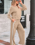 Taylor Striped Detail Crewneck Pullover