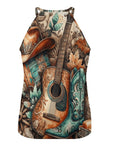 Baha Ranch Country Music Collage Western Tank Top