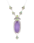 Emile Purple Quartz Sterling Silver Pendant Necklace