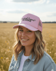 Emotional Support Beverage Pink Trucker Hat