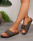 Tilly Buckle Thick Sole Slippers