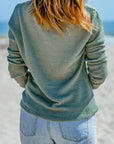 Avery Knit Drop Shoulder Long Sleeve Top
