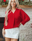 Della Sleeve Oversized Tunic Top