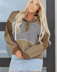 Myrabella Exposed Seam Half Pullover