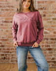 Kaia Mineral Wash Loose Sweatshirt