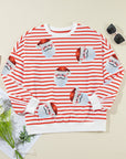 Mirilivia Claus Pattern Christmas Pullover