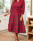 Della Ruffle Hem Long Dress