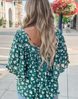 Adelynn Square Ruffled Trim PLUS Blouse