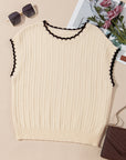 Sophia Knit Short Sleeve Sweater