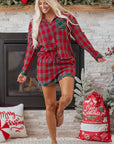 Lananina 2pcs Pajama Set Long Sleeve Top