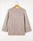 Athena Knit Open Front Chic Cardigan with Pockets