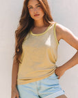 Skyla Metallic Sheen Tank Top