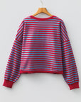 Zuri Ribbed Trim Oversize Sweatshirt