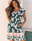 Louise Floral Ruffle Sleeve Dress