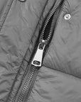 Black Hooded Long Quilted Vest PLUS Coat