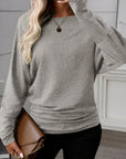 Solid Extended Cuff Long Sleeve Top