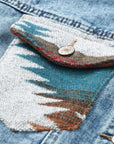 Emily Print Frayed Hem Jacket