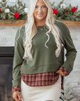 Rosa Patchwork Drop Shoulder Sweatshirt