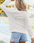 GAME DAY Tinsel Drop Shoulder Sweatshirt