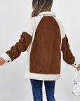 Alia Patchwork Down Fleece Shacket