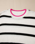 Avery Contrast Drop Shoulder Sweater