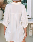 Itzel Puff Sleeve Oversize Shirt