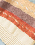 Stripe Colorblock Crewneck Drop Shoulder Sweater
