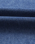Solid Denim Collared Patch Pocket Mini Dress