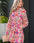 Analia Long Sleeve Mini Dress