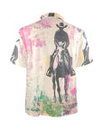 Baha Ranch Retro Pop Western Trail Ride Polo Shirt