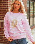 Andi Rugby Print Casual Sweatshirt