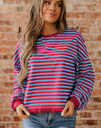 Zuri Ribbed Trim Oversize Sweatshirt