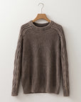 Cable Knit Long Sleeve Sweater