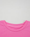 Solid Short Sleeve Crew Neck Tee