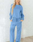 Floral Patchwork Pullover and Sweatpants Lounge Set
