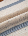 Stripe Drop Shoulder Exposed Seam Sweater