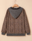 April Collar Zip Hooded Pullover