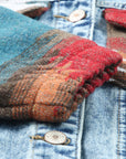 Emily Print Frayed Hem Jacket