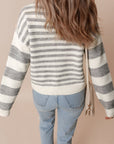 Dylan Stripe Drop Shoulder Sweater