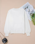 Western Tinsel Boots Crew Neck Sweater