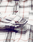 Plaid Side Slit Oversized Shacket