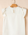 Ava Trim Waffle Knit Blouse