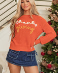 Thanksgiving Long Sleeve Crew Neck Sweater