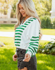Janelle Collared Cropped Knit Pullover