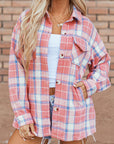 Natalie Plaid Button Up Shacket