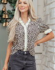 Lena Trim Short Sleeve Blouse